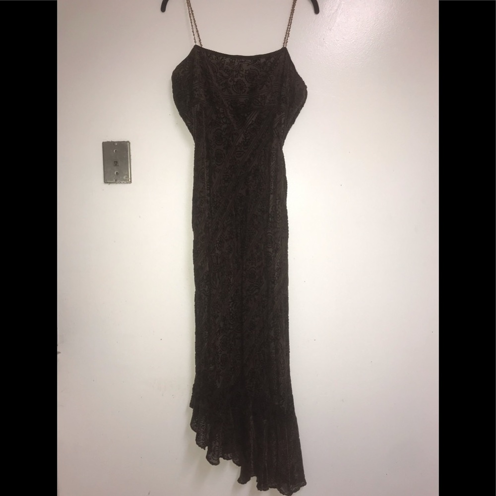 🎉💥Dress Velvet w Bead Straps Just Past Knee